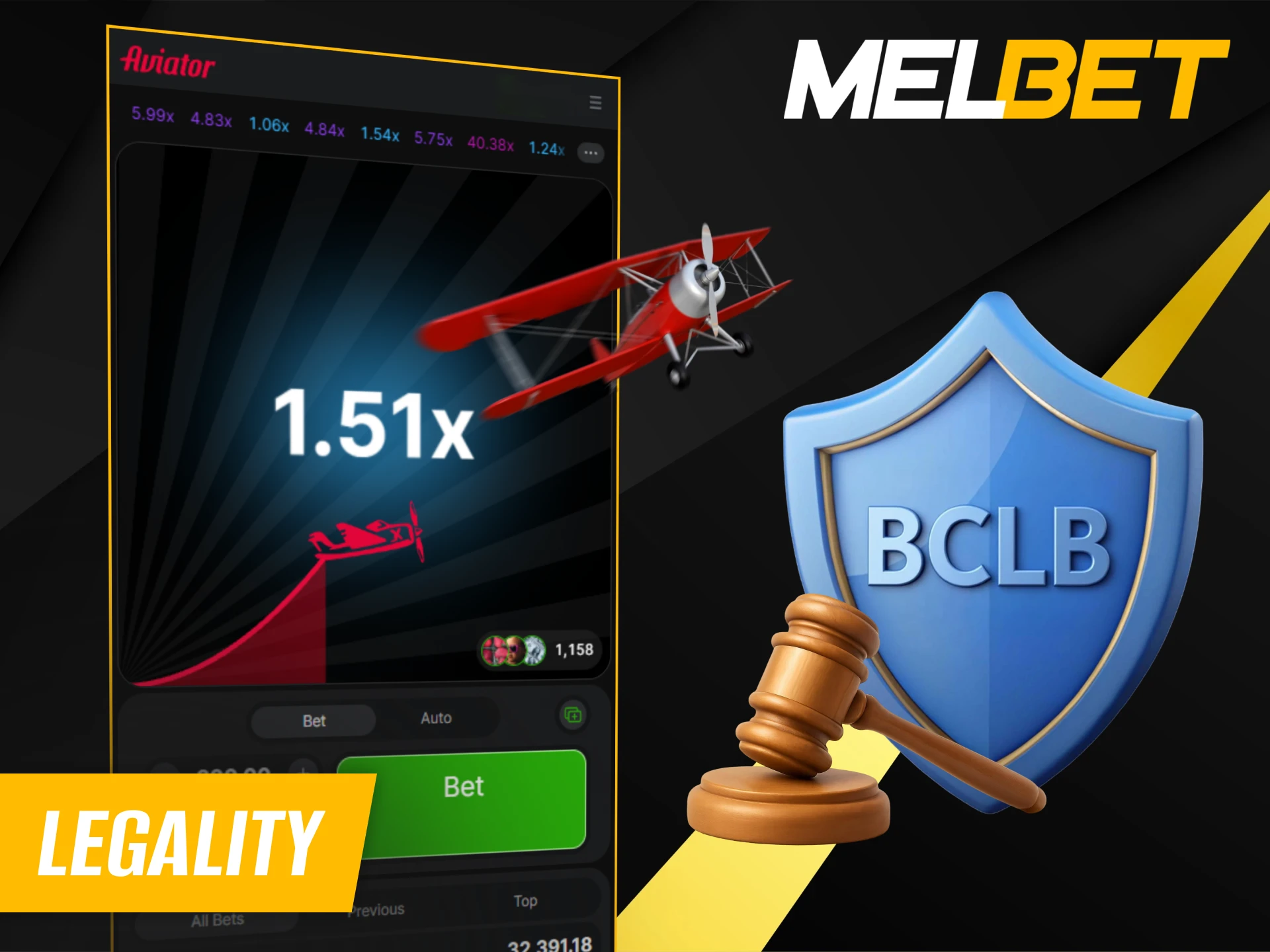 Find out how legal Aviator is at Melbet Casino Kenya.