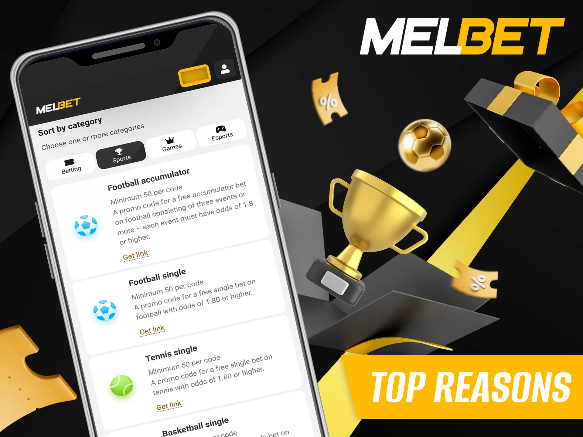 The main reasons for getting a promo code for sports betting.